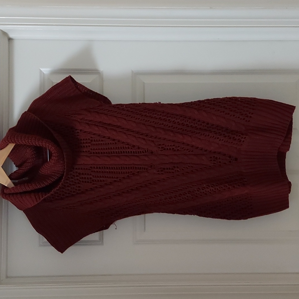 No Boundaries red long cowl neck sweater size XL.